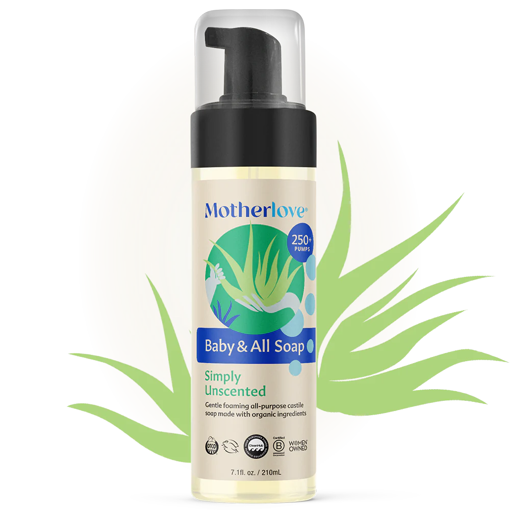 Baby & All Non-Toxic Foaming Castille Soap - Unscented, presentación en 5.7 fl oz