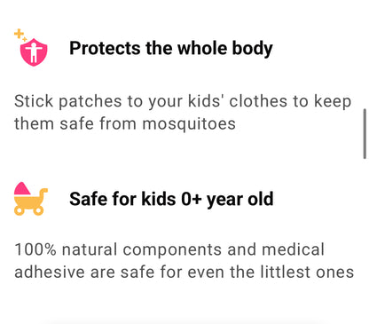 Kids Mosquito Repellent Stickers