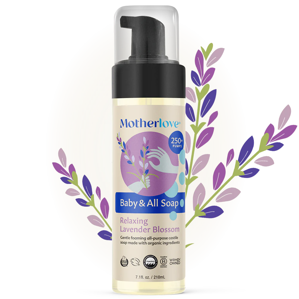 Baby & All Non-Toxic Foaming Castille Soap - Relaxing Lavender Blossom 7.1 fl oz.