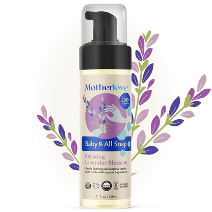 Baby & All Non-Toxic Foaming Castille Soap - Relaxing Lavender Blossom 7.1 fl oz.