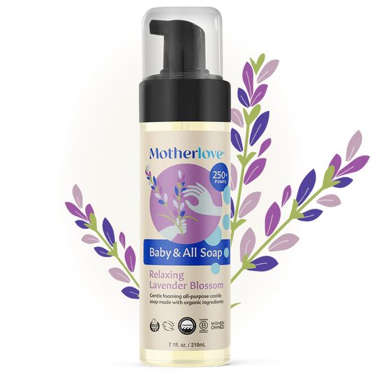 Baby & All Non-Toxic Foaming Castille Soap - Relaxing Lavender Blossom 7.1 fl oz.